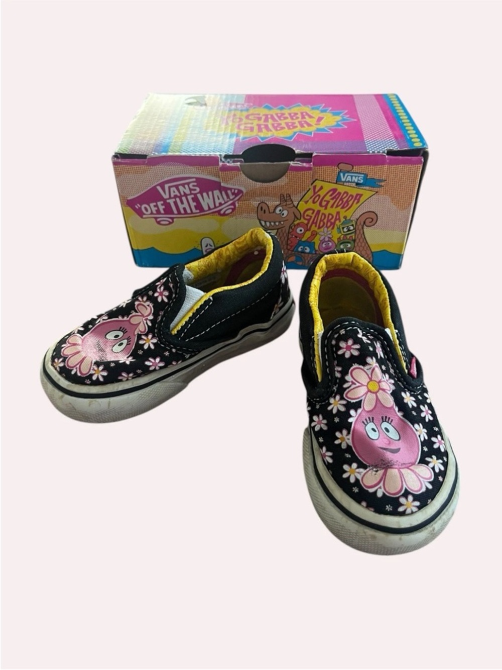 Yo Gabba Gabba Foofa Vans Slip On Sneakers Shoes Toddler 5 Brobee Munu Fun Kids